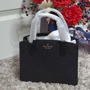 Kate Spade Black Glitter Satchel